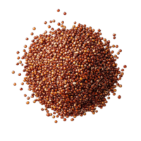 Nutrient rich red quinoa showcased on a clean Transparent background for culinary and health purposes, red quinoa isolated on background png