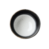 Empty ceramic bowl on a clean white surface ideal for food presentation or decorative use in culinary arts, empty bowl on white background png