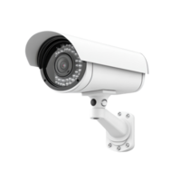 Surveillance camera mounted on a wall in a minimalist setting to enhance security measures, Surveillance camera isolated on Transparent background png