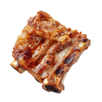 Grilled pork knuckle with crispy skin served on a clean white background, Grilled pork knuckle isolated on white background png