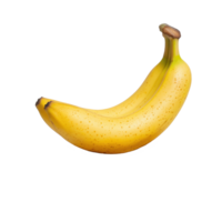 Ripe banana elegantly displayed on a wooden base against a light background with minimalistic design, ripe banana with a wooden top on a Transparent background png