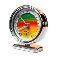 Stress level indicator gauge displays various levels of stress in a colorful gradient design on a Transparent background, Stress Level Indicator Gauge on background png
