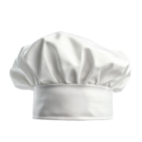 White cooks cap isolated on a plain Transparent background for culinary themes and chef attire, White cooks cap isolated on background png