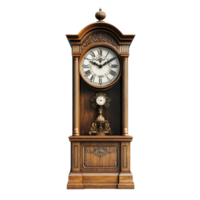 Timeless elegance of ornate grandfather clock showcasing intricate design and craftsmanship, Ornate Grandfather Clock Timeless Elegance, Transparent background png