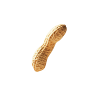 Falling peanut in mid air surrounded by crushed peanuts on a white background, Falling peanuts isolated on white background png