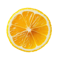 Freshly sliced lemon showcasing vibrant yellow color on a clean white background for culinary use and decoration, Half of lemon on white background png