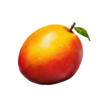 Fresh mango displayed on a smooth Transparent background highlighting its vibrant colors and natural beauty, mango on background png