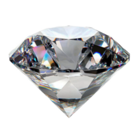Brilliant diamond in sharp focus isolated on a pristine Transparent background highlighting its clarity and facets, Diamond isolated on background png