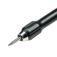 Closeup of a welldesigned screwdriver with a metallic tip resting on a Transparent background for tool enthusiasts, Closeup view screwdriver on background png