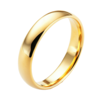 elegante dourado Casamento anel isolado em uma branco fundo exibindo Eterno beleza e compromisso, dourado Casamento anel isolado em branco fundo png
