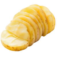 Freshly cut potato slices isolated on a Transparent background for culinary uses and presentations, Potato slice isolated on background png
