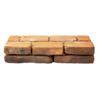 Bricks arranged in a rectangular layer isolated on a Transparent background showcasing texture and color variations, Level And Bricks isolated on background png