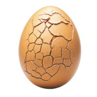 Cracked egg isolated on a Transparent background showcasing the texture and details of the shell surface, Cracked egg isolated on background png