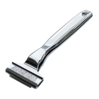 Razor blade isolated on a Transparent background showcasing its sharp edge and sleek design, razor blade isolated on a White background png