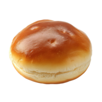 Freshly baked kaiser bun isolated on Transparent background with a smooth texture and golden crust, Plain kaiser bun isolated on background png