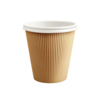 Coffee cup rests alone on a clean Transparent background showcasing its simple design and practical use for beverages, paper cup for coffee isolated on background png