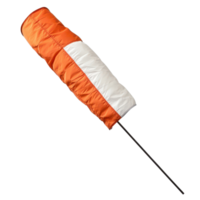 Windsock displayed on a Transparent background highlighting aerodynamic design and vibrant colors, Windsock isolated on background png