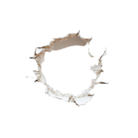 Hole in the wall revealing an empty space with white background, hole in the wall with a hole in it, white background png