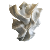 Sculpture crafted from marble designed with flowing forms and smooth surfaces on display against a Transparent background, Marble stone sculpture on display, background png