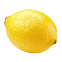 Fresh ripe lemon fruit isolated on Transparent background showcasing vibrant yellow color and natural texture, ripe lemon fruit lemon isolated, Fresh Lemon White background png