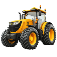 Tractor stands isolated on a Transparent background showcasing its robust design and features, Tractor Isolated on background png