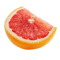 Half pink grapefruit fruit isolated on white background with fresh texture and vibrant color, half pink grapefruit citrus fruit isolated on white background png