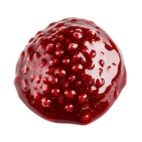 Raspberry jam drizzle on a Transparent background showcasing rich color and texture, Raspberry isolated on background png