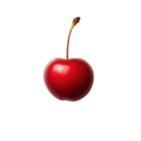 Red plum isolated against a bright Transparent background highlighting its smooth texture and vibrant color, red plum isolated on background png