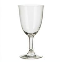 Elegant glassware with tall stem and wide bowl, perfect for serving beverages. Ideal for formal dining or special occasions, showcasing clarity and sophistication photo