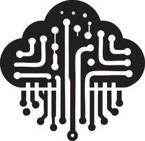 Logo of Cloud Computing A New Era of Digitalization vector
