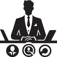Logo of The Ultimate Guide to Effective Business Communication vector