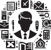 Logo of Financial Advisor Guide to Choosing Best One vector