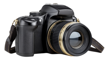 DSLR Camera Side View for Photographer or Gear Content isolated on transparent background png