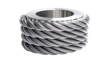 Metal Wire Rope Coil HighResolution isolated on transparent background png