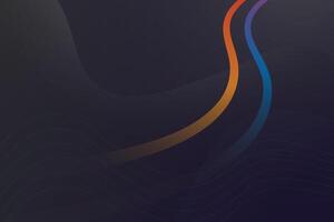Quiet abstract wavy shapes background. Modern and simple dark backdrop. vector