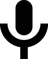 A microphone icon on a white background vector
