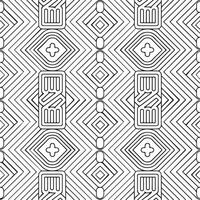 Black and white seamless linear illustrations. Coloring page, colouring book for adults and children. Line pattern design. Decorative abstract geometric background. Easy to vector