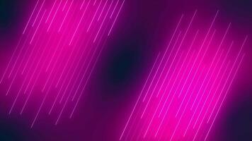 Neon pink slash background animation glowing with bright pink rays. Seamless loop. Suitable for presentation, business, advertising, etc. video