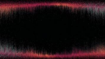 digital partícula som visualização, falha ruído onda abstrato ciclo video