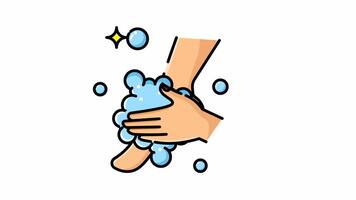 Hygiene starts with the simple act of hand washing with soap.Animated video