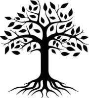 silhouette Tree Design Icon Symbol Design vector