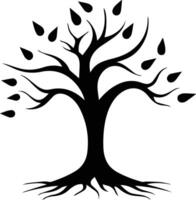silhouette Tree Design Icon Image Stock Photo vector