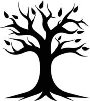 silhouette Tree Design Icon Image vector