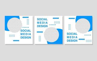 Social media post create engaging designs with this template. vector