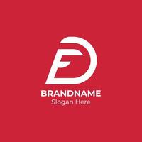 DF FD initial based letter icon logo. DF FD logo design inspiration. vector