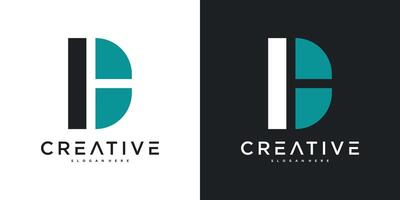 Initial letters DT, TD, D and T logo design. Premium vector