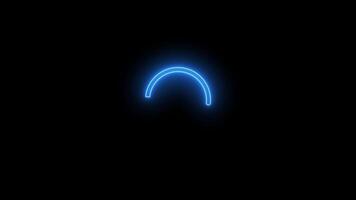 Circle Loading icon loop Loading Icon with a 60fps black background video