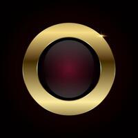 Luxury gold circle button, banner, web bar, design. A premium button element illustration design for web UI-UX with Sparkling golden frames vector