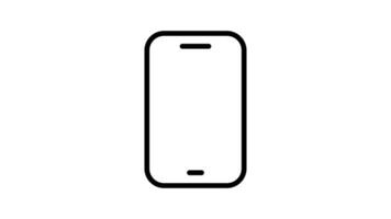 Animated smartphone with two message bubbles ready for your project video
