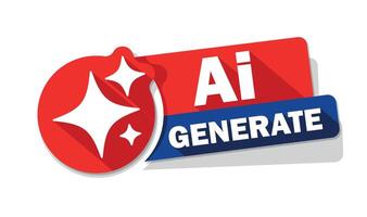 Ai generate push button vector